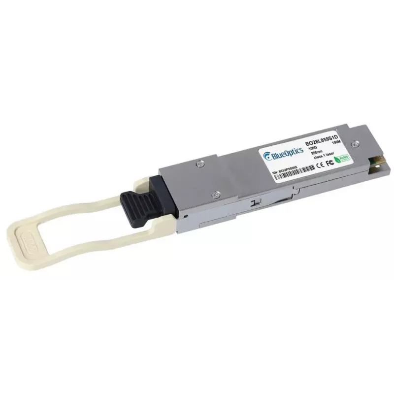 Optiskās šķiedras raiduztvērēja modulis BlueOptics AOM-MMA1B00-C100D-MLN-BO QSFP28 100m