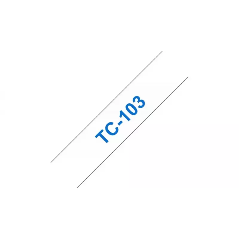 Brother TC-103 līmlente Zila uz caurspīdīgas