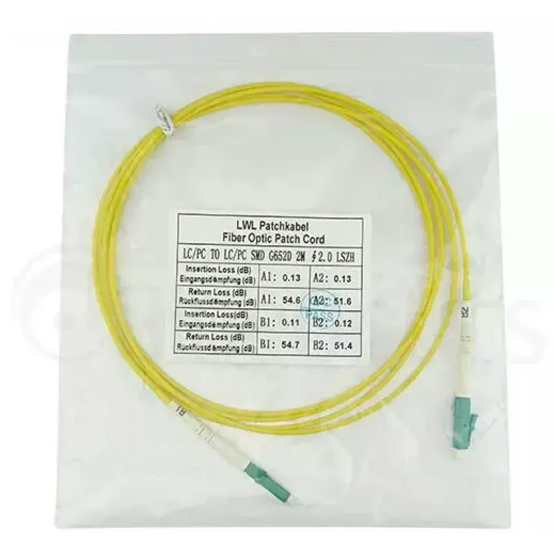 BlueOptics SFP2121BU7.5MM InfiniBand optiskās šķiedras kabelis 7.5 m LC Dzeltens