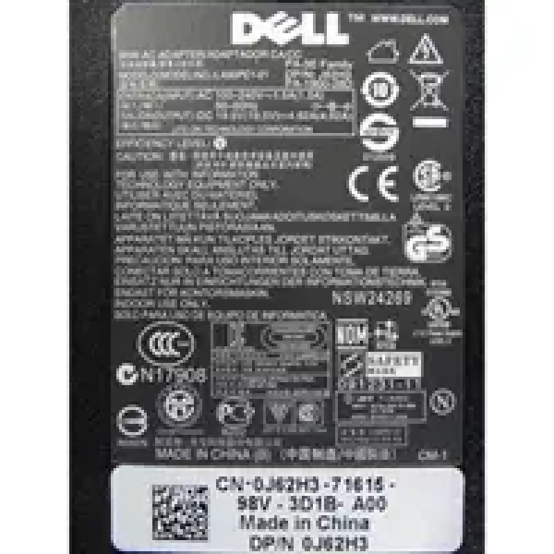 DELL J62H3 strāvas adapteris Iekštelpu 90 W Melns