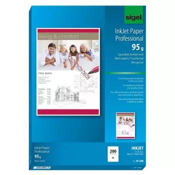 Printing Paper A4 Sigel IP288 Matte 200 Sheets balta