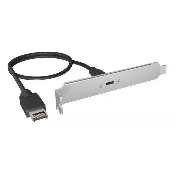 ICY BOX USB Type-C aizmugurējais panelis ar iekšējo USB Type-E savienotāju