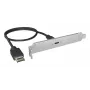 ICY BOX USB Type-C aizmugurējais panelis ar iekšējo USB Type-E savienotāju