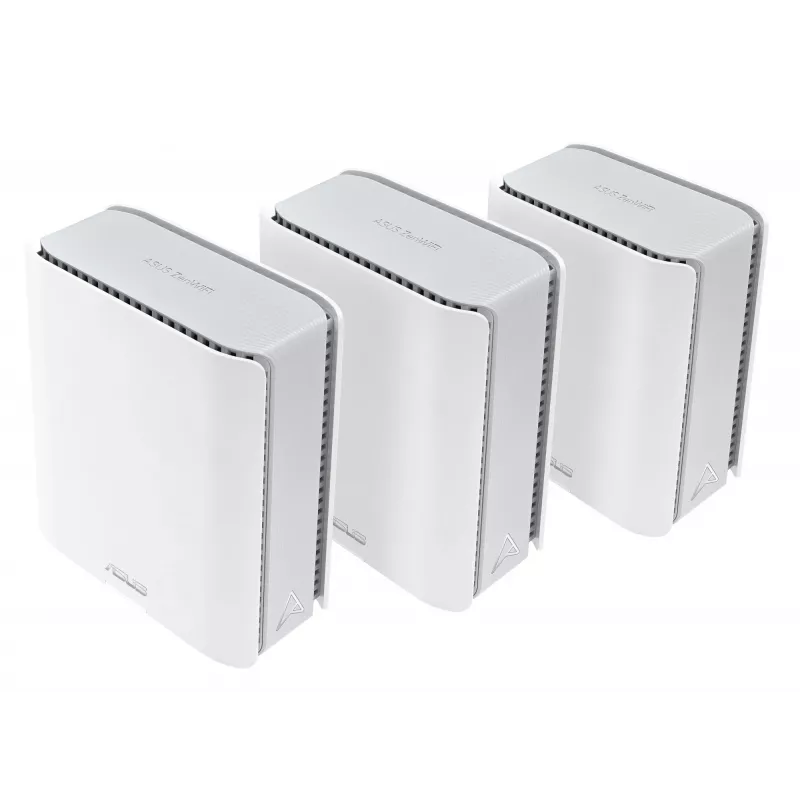 ASUS ZenWiFi BT8 Tri-band (2.4 GHz / 5 GHz / 6 GHz) Wi-Fi 7 (802.11be) Balts 3 iekšējās