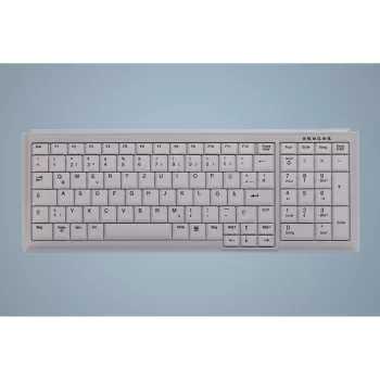 Active Key AK-7000 tastatūra industriāla PS/2 US angļu balta vadu šķērveida slēdži