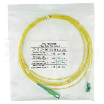 BlueOptics SFP2122BU5MM InfiniBand optiskais kabelis 5 m LC SC Dzeltens