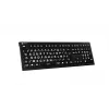 Tastatūra Logickeyboard LKB-LPWB-A2PC-FR Universāla USB AZERTY Franču Melna