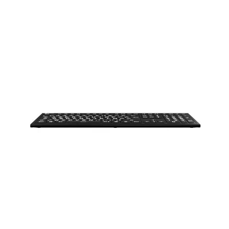 Tastatūra Logickeyboard LKB-LPWB-A2PC-FR Universāla USB AZERTY Franču Melna