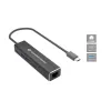Conceptronic ABBY14B 2.5G Ethernet USB 3.2 Gen 1 adapteris ar USB centrmezglu, 2,5 GbE, 2x USB-A, 2x USB-C