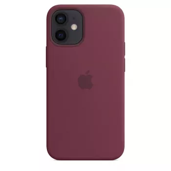 Cover Apple iPhone 12 mini Silicone Case with MagSafe Plum