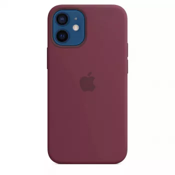Cover Apple iPhone 12 mini Silicone Case with MagSafe Plum