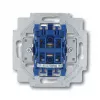 Elektriskais slēdzis 1P Busch-Jaeger 1413-0-0491 — 1 polu, 250 V maiņstrāva, 10 A, Zils metālisks, 71×71×25 mm