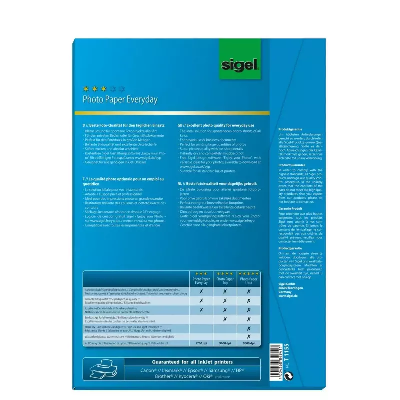 Fotopapīrs A4 Sigel T1155 High-gloss