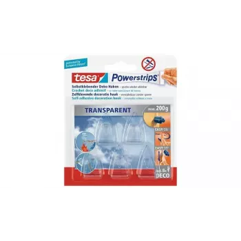Universāls āķis TESA Powerstrips Indoor Transparent 5 gab.