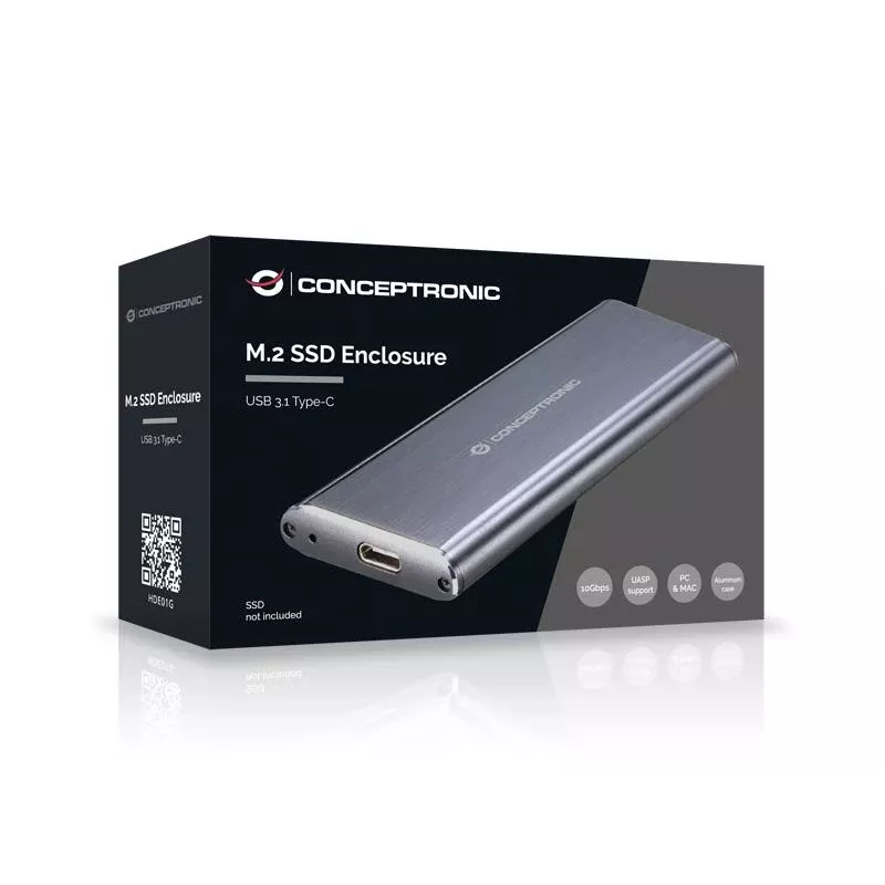 Conceptronic M.2 SSD korpuss USB 3.1 Type-C