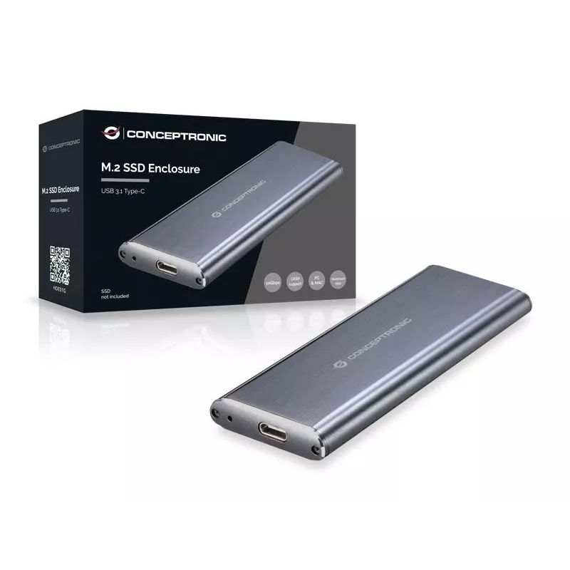 Conceptronic M.2 SSD korpuss USB 3.1 Type-C