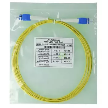 BlueOptics SFP8181BU5MK InfiniBand optiskās šķiedras kabelis 5m LC dzeltens