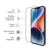dbramante1928 Eco-Shield iPhone 13 13 Pro 14 Melns edge Putekļu un skrāpējumu izturīgs rūdīta stikla ekrāna aizsargs