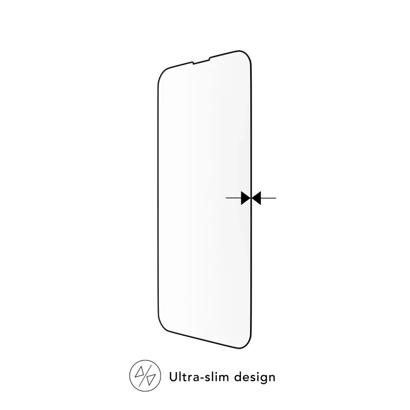 dbramante1928 Eco-Shield iPhone 13 13 Pro 14 Melns edge Putekļu un skrāpējumu izturīgs rūdīta stikla ekrāna aizsargs
