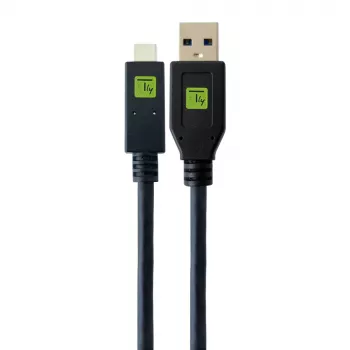 Techly ICOC MUSB312-CMAM05T USB kabelis USB 3.2 Gen 1 (3.1 Gen 1) 0,5 m USB A USB C Melns