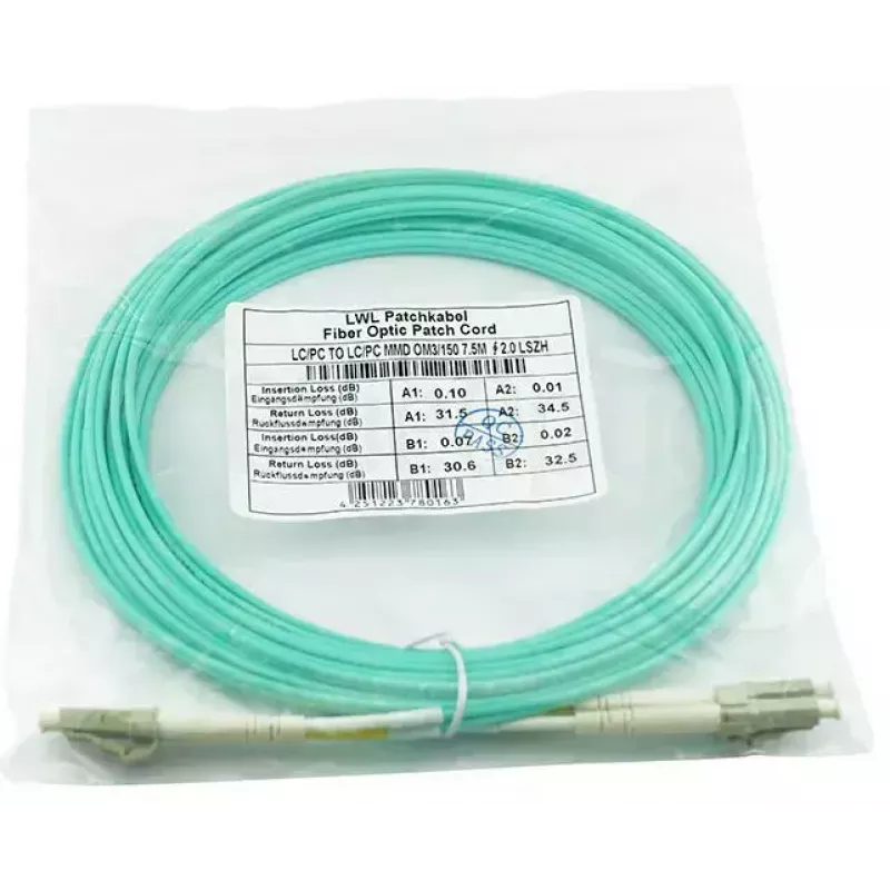 BlueOptics AJ835A InfiniBand optiskās šķiedras kabelis 2 m LC Aqua OM3