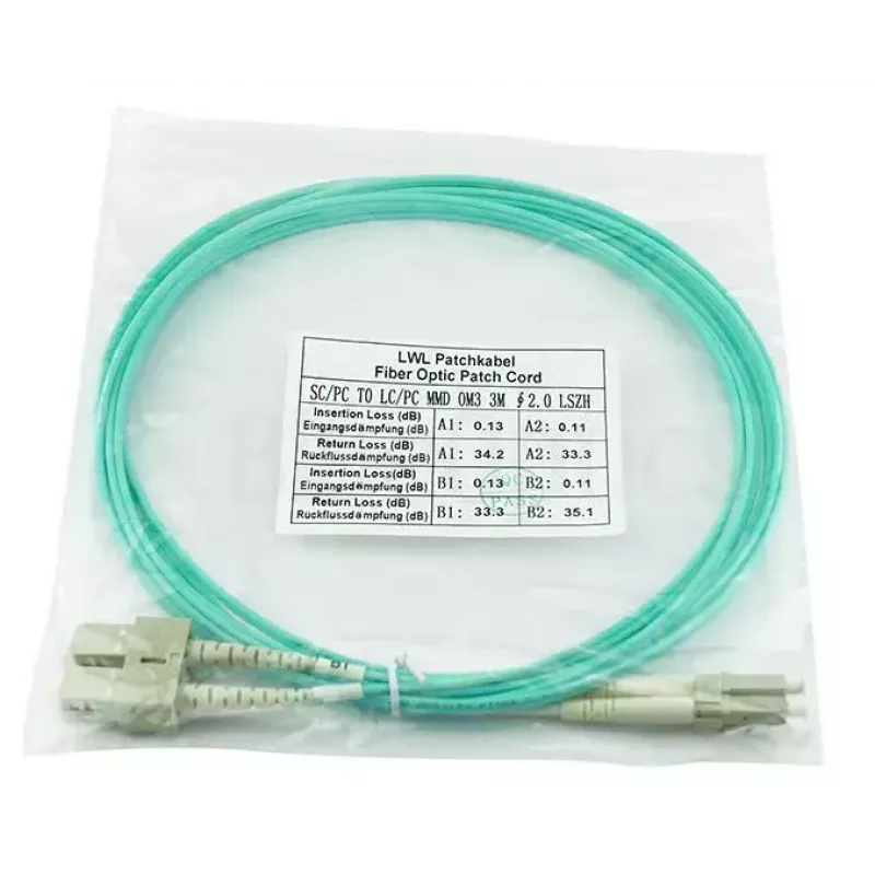 BlueOptics 221691-B22-BO LC/SC daudzmodu optiskās šķiedras savienojuma kabelis, 5 m