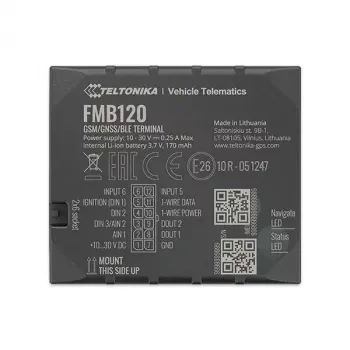Teltonika FMB120 melns, pret putekļiem izturīgs automašīnas GPS izsekotājs