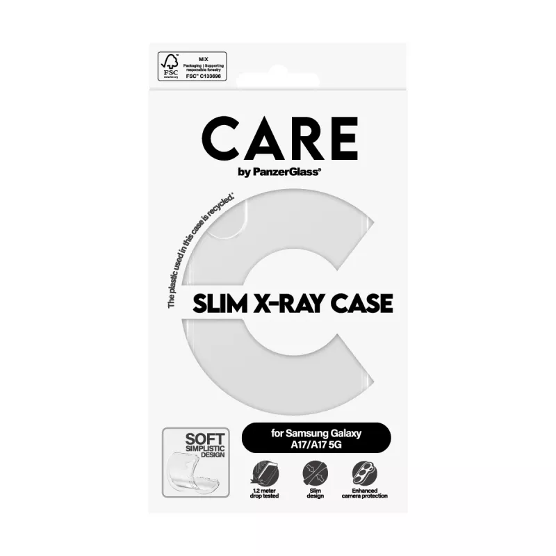 Aizsargtelefona vāciņš PanzerGlass CARE Transparent X-Ray Soft Basic Samsung Galaxy (modelis CR73372)