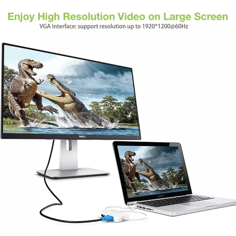 Techly Adapter 3 in 1 Mini DisplayPort (Thunderbolt) to HDMI / DVI / VGA IADAP MDP-COMBOF12