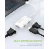 Techly Adapter 3 in 1 Mini DisplayPort (Thunderbolt) to HDMI / DVI / VGA IADAP MDP-COMBOF12