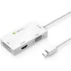 Techly Adapter 3 in 1 Mini DisplayPort (Thunderbolt) to HDMI / DVI / VGA IADAP MDP-COMBOF12