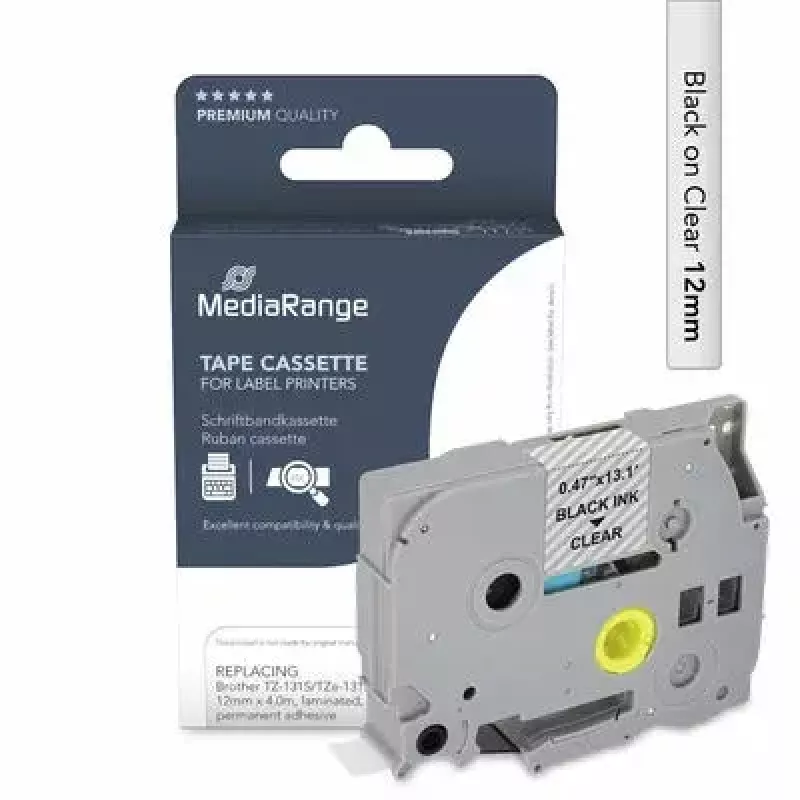 Printera lente MediaRange MRBTZ131S melna 1,2 cm 4 m