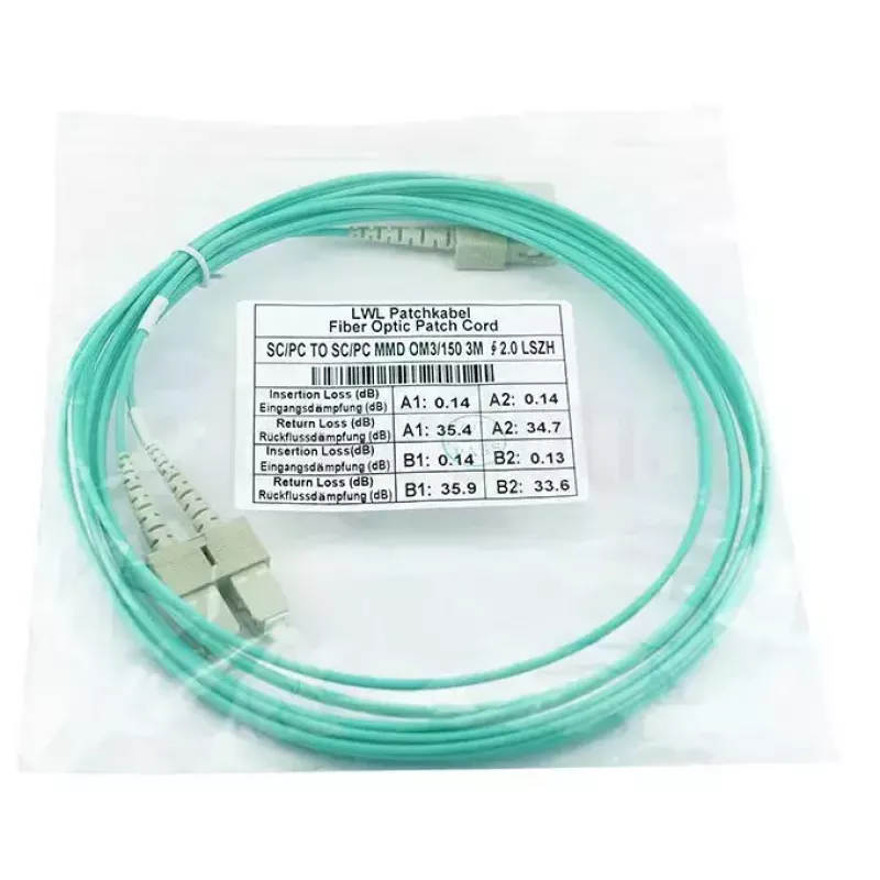 BlueOptics SFP3232EU1MK InfiniBand optiskās šķiedras kabelis 1 m SC zaļš