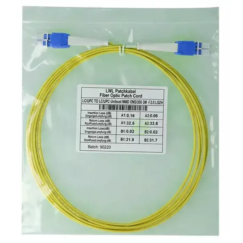 Optiskās šķiedras kabelis BlueOptics SFP8181BU0.5MK 0,5 m LC Dzeltens