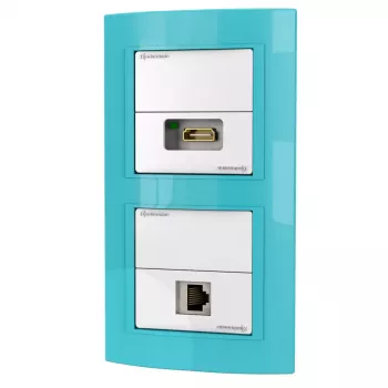 Kontaktligzda RJ-45 + HDMI Kindermann 7456 000 544