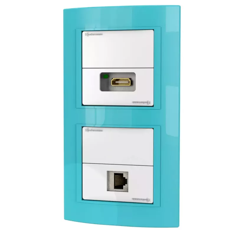 Kontaktligzda RJ-45 + HDMI Kindermann 7456 000 544