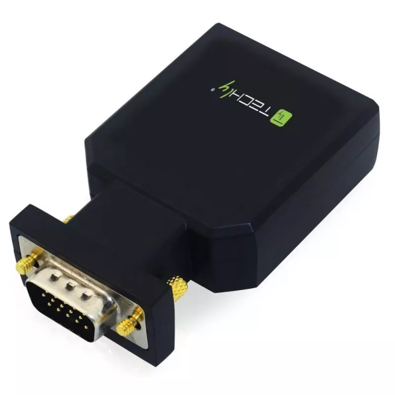 Techly Mini pārveidotājs VGA un audio uz HDMI IDATA VGA-HDMINI