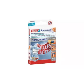 Montāžas uzlīmes TESA Powerstrips Transparent DECO
