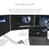 StarTech.com 3-Port USB-C Multi-Monitor Adapter, USB Type-C to 3x DisplayPort 1.4 MST Hub, Triple 4K 60Hz DP Laptop Display Extender / Splitter, HDR, Extra-Long Built-In kabelis - Windows Only
