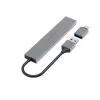 Hama 00200141 saskarnes centrmezgls USB 3.2 Gen 1 (3.1 Gen 1) Type-A 5000 Mbit/s Pelēks
