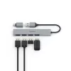 Hama 00200141 saskarnes centrmezgls USB 3.2 Gen 1 (3.1 Gen 1) Type-A 5000 Mbit/s Pelēks