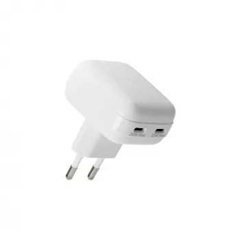 Wall Charger d bramante re-charge Pro EU plakans 2×USB-C 20W balta (indoor)