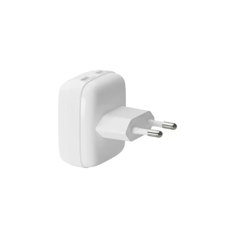Wall Charger d bramante re-charge Pro EU plakans 2×USB-C 20W balta (indoor)