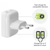 Wall Charger d bramante re-charge Pro EU plakans 2×USB-C 20W balta (indoor)