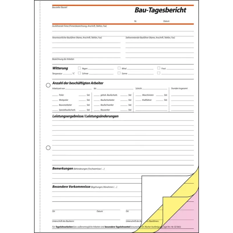 Biznesa veidlapa Sigel SD063 zaļa A4 120 lapas