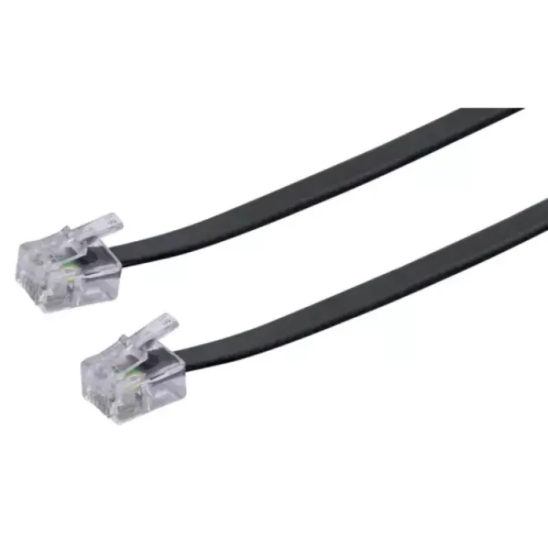 Tīkla kabelis Schwaiger 6,0 m RJ-11 - RJ-11 6 m Melns