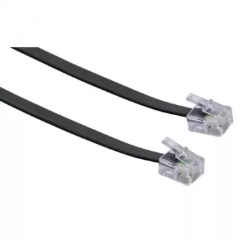 Tīkla kabelis Schwaiger 6,0 m RJ-11 - RJ-11 6 m Melns