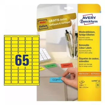 Pašlīmējoša printera etiķete Avery L4793-20
