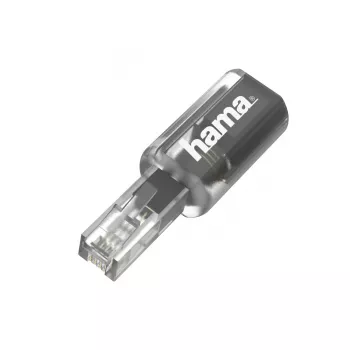 Hama 00201125 telefona pārslēgšanas iekārta melna, caurspīdīga