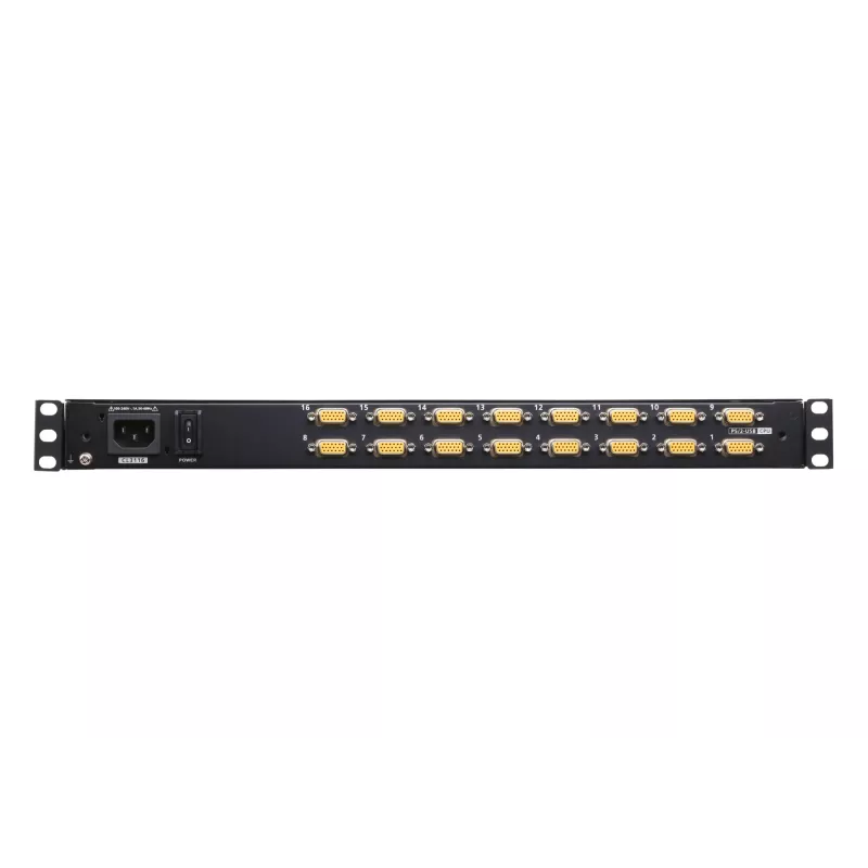 ATEN CL3116NX rack console 47 cm (18.5 inch) 1366 x 768 pixels Metal, Plastic Melns 1U